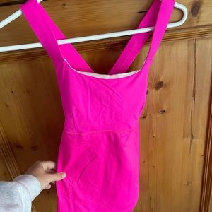 Lululemon neon pink tank top